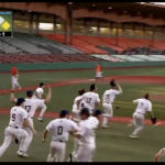 Michigan players celebrate.
